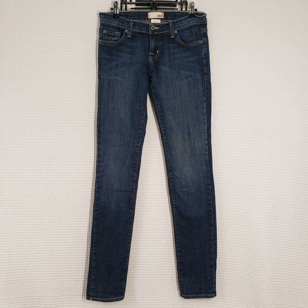 BDG Jeans Womens 27x32 Blue Skinny Low Rise Dark Wash Y2k USA Urban Outfitters